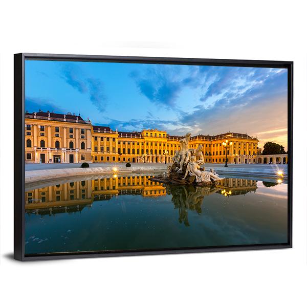 Schonbrunn Palace In Vienna Austria Canvas Wall Art-3 Horizontal-Gallery Wrap-25" x 16"-Tiaracle