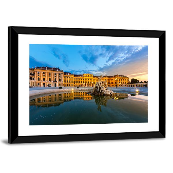 Schonbrunn Palace In Vienna Austria Canvas Wall Art-3 Horizontal-Gallery Wrap-25" x 16"-Tiaracle