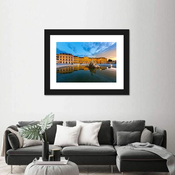 Schonbrunn Palace In Vienna Austria Canvas Wall Art-3 Horizontal-Gallery Wrap-25" x 16"-Tiaracle