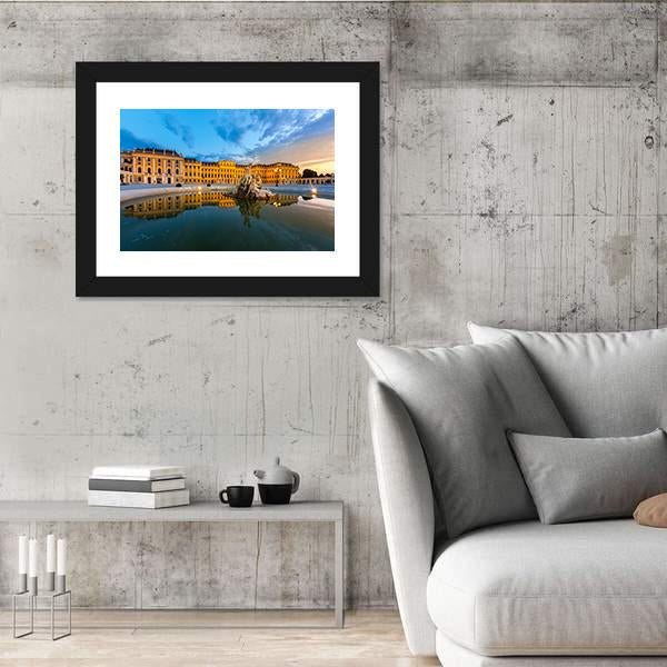 Schonbrunn Palace In Vienna Austria Canvas Wall Art-3 Horizontal-Gallery Wrap-25" x 16"-Tiaracle
