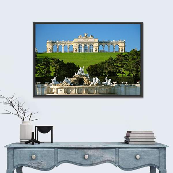 Schonbrunn Park In Vienna Canvas Wall Art-5 Horizontal-Gallery Wrap-22" x 12"-Tiaracle