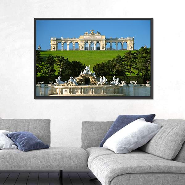 Schonbrunn Park In Vienna Canvas Wall Art-5 Horizontal-Gallery Wrap-22" x 12"-Tiaracle