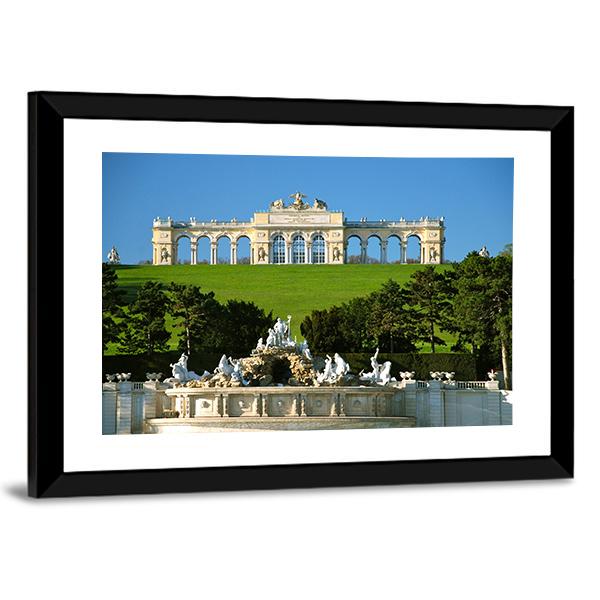 Schonbrunn Park In Vienna Canvas Wall Art-5 Horizontal-Gallery Wrap-22" x 12"-Tiaracle