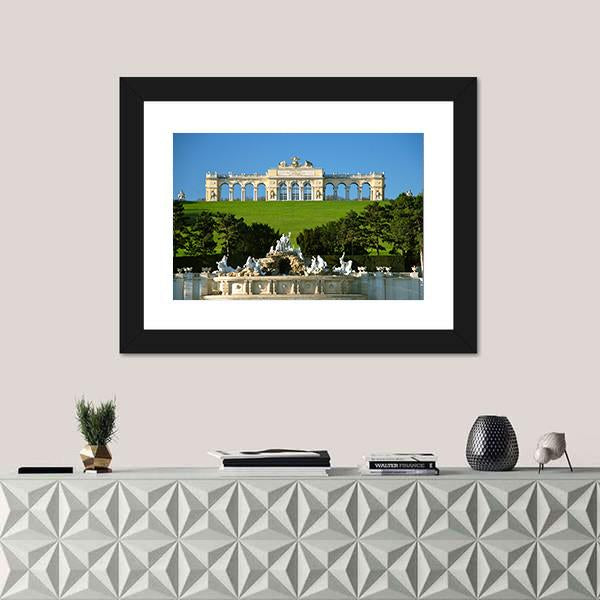 Schonbrunn Park In Vienna Canvas Wall Art-5 Horizontal-Gallery Wrap-22" x 12"-Tiaracle