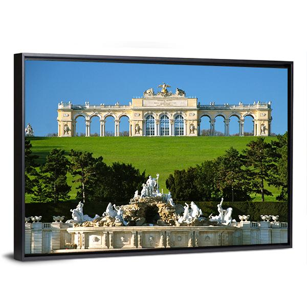 Schonbrunn Park In Vienna Canvas Wall Art-5 Horizontal-Gallery Wrap-22" x 12"-Tiaracle
