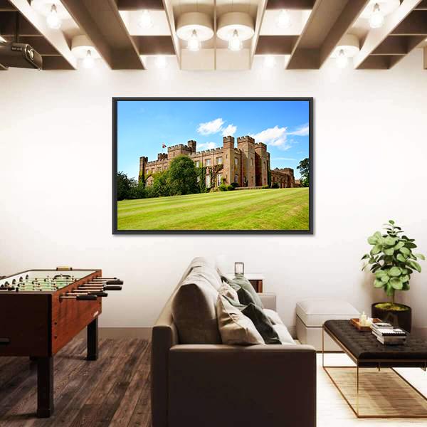 Scone Palace In Scotland Canvas Wall Art-1 Piece-Floating Frame-24" x 16"-Tiaracle