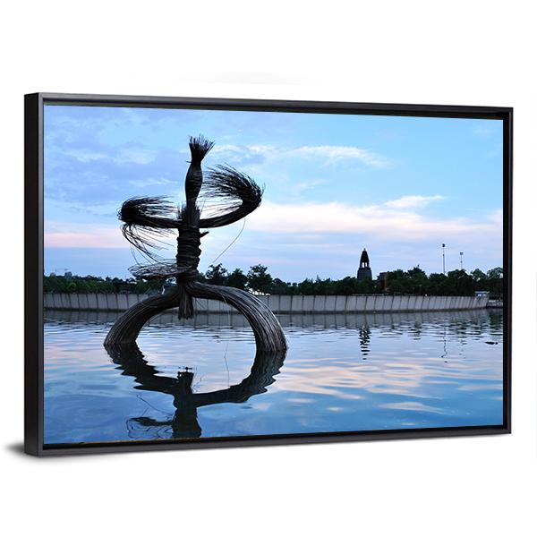 Sculpture Of Art Canvas Wall Art-3 Horizontal-Gallery Wrap-25" x 16"-Tiaracle