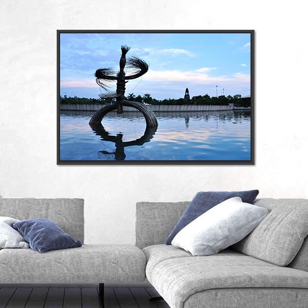 Sculpture Of Art Canvas Wall Art-3 Horizontal-Gallery Wrap-25" x 16"-Tiaracle