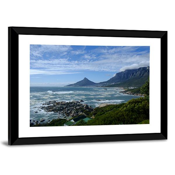 Sea In Cape Town Canvas Wall Art-5 Horizontal-Gallery Wrap-22" x 12"-Tiaracle