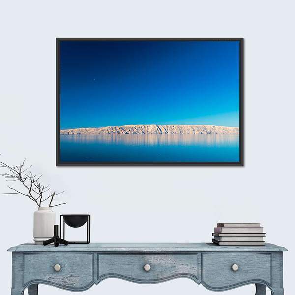 Sea Of Dalmatia Canvas Wall Art-1 Piece-Floating Frame-24" x 16"-Tiaracle