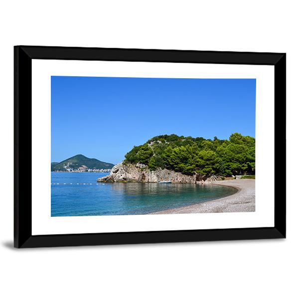 Sea View On A Sunny Day Canvas Wall Art-3 Horizontal-Gallery Wrap-25" x 16"-Tiaracle