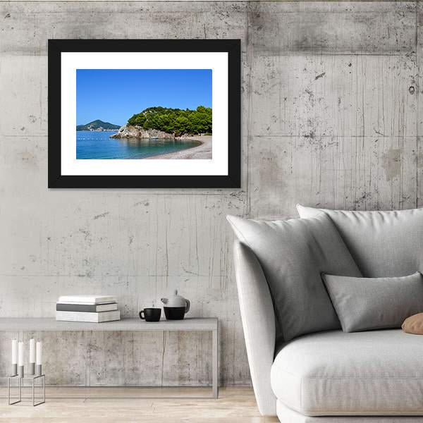 Sea View On A Sunny Day Canvas Wall Art-3 Horizontal-Gallery Wrap-25" x 16"-Tiaracle