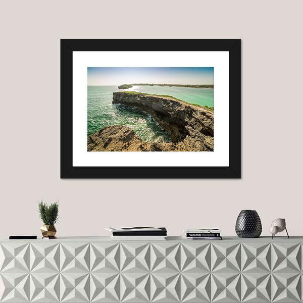 Seascape In Seven Islands Area Canvas Wall Art-1 Piece-Framed Print-20" x 16"-Tiaracle