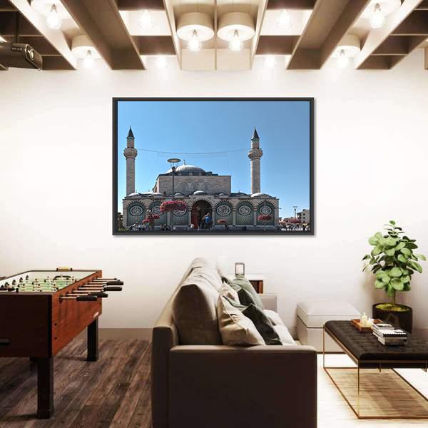 Selimiye Mosque Turkey Canvas Wall Art-1 Piece-Floating Frame-36" x 24"-Tiaracle
