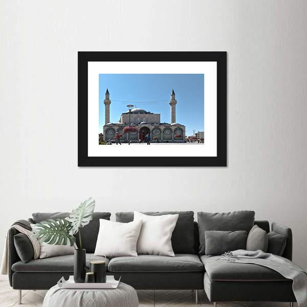 Selimiye Mosque Turkey Canvas Wall Art-1 Piece-Framed Print-30" x 20"-Tiaracle