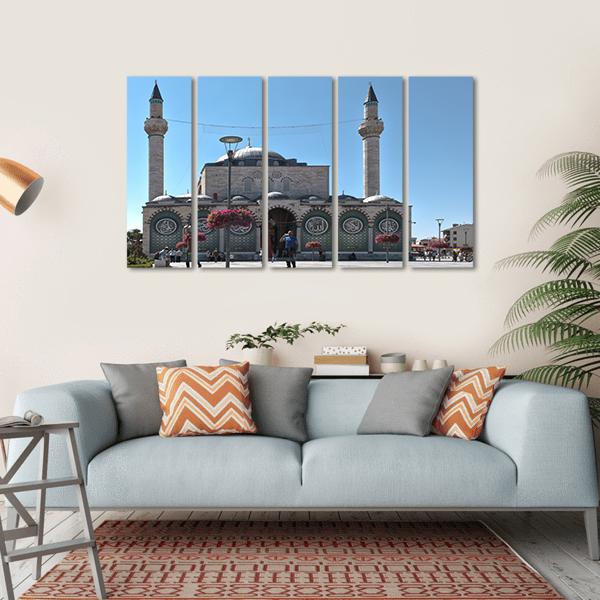 Selimiye Mosque Turkey Canvas Wall Art-5 Horizontal-Gallery Wrap-22" x 12"-Tiaracle