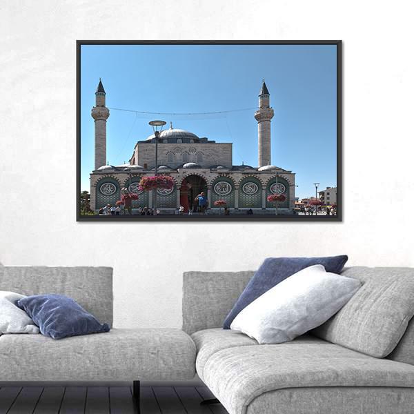 Selimiye Mosque Turkey Canvas Wall Art-5 Horizontal-Gallery Wrap-22" x 12"-Tiaracle