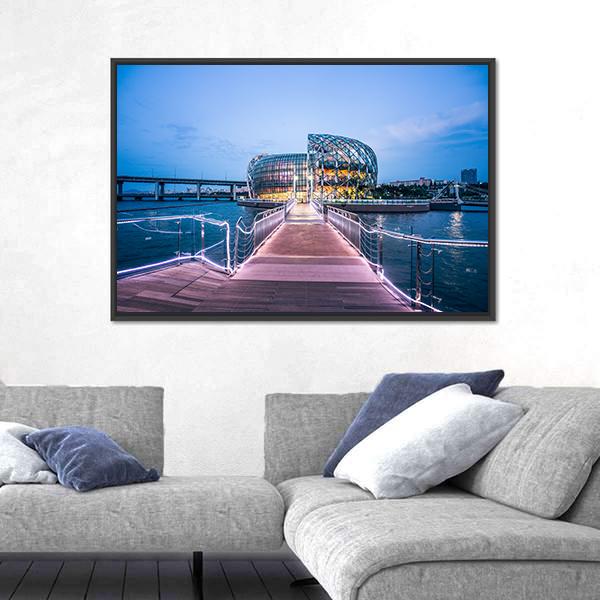 Seoul of South Korea Canvas Wall Art-3 Horizontal-Gallery Wrap-25" x 16"-Tiaracle