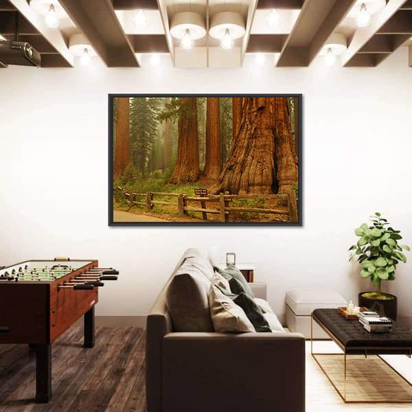 Sequioa Natianal Park In California Canvas Wall Art-3 Horizontal-Gallery Wrap-25" x 16"-Tiaracle