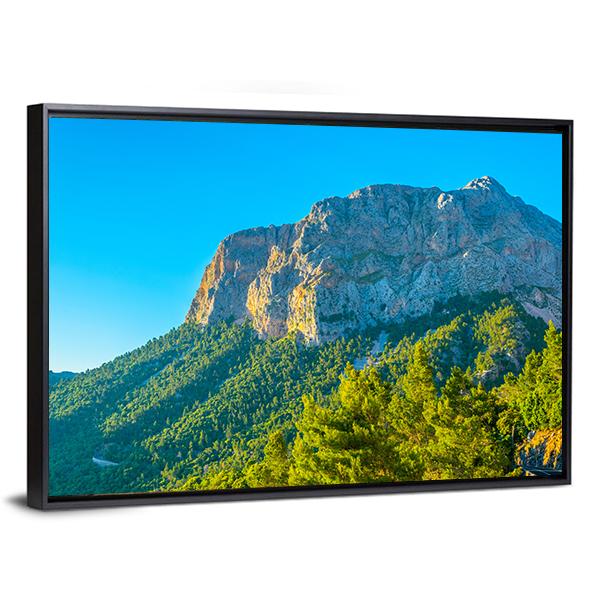 Serra Tramuntana Mountain Range At Mallorca Canvas Wall Art-3 Horizontal-Gallery Wrap-25" x 16"-Tiaracle