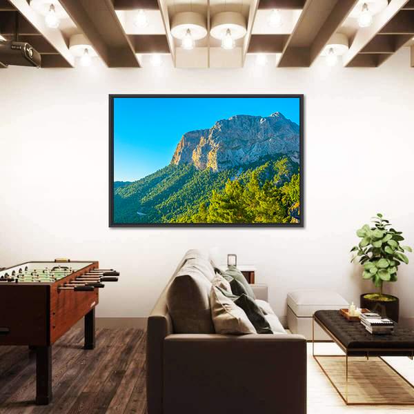 Serra Tramuntana Mountain Range At Mallorca Canvas Wall Art-3 Horizontal-Gallery Wrap-25" x 16"-Tiaracle