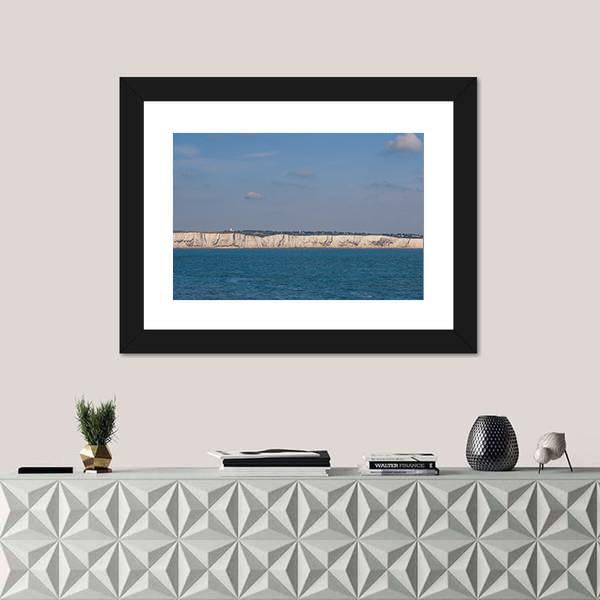 Seven Sisters Chalk Cliffs On England Canvas Wall Art-1 Piece-Framed Print-20" x 16"-Tiaracle