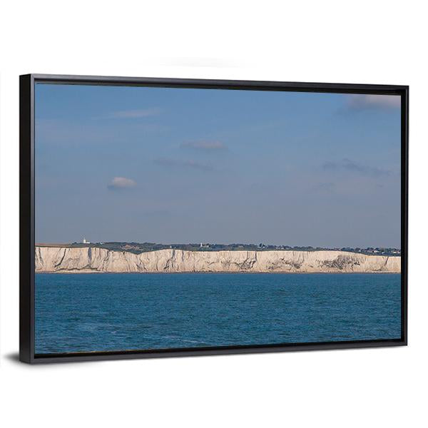 Seven Sisters Chalk Cliffs On England Canvas Wall Art-3 Horizontal-Gallery Wrap-25" x 16"-Tiaracle