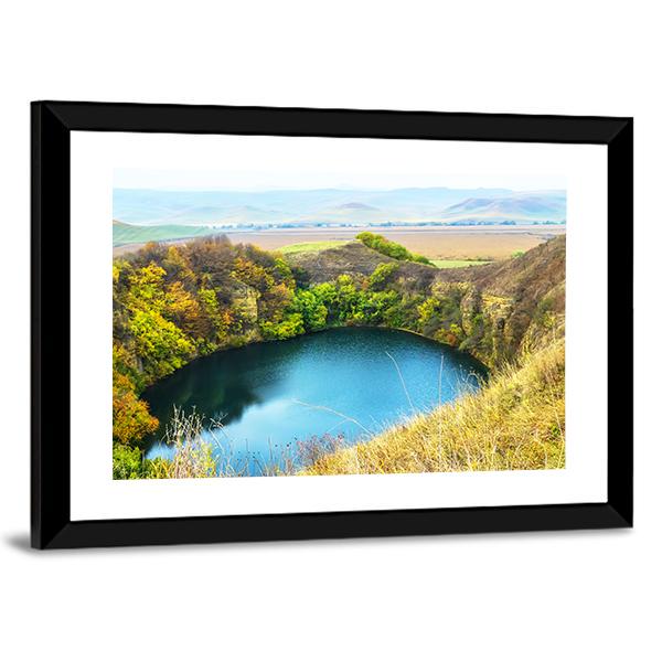 Shadkhurey Lake Russia Canvas Wall Art-3 Horizontal-Gallery Wrap-25&quot; x 16&quot;-Tiaracle