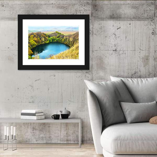 Shadkhurey Lake Russia Canvas Wall Art-3 Horizontal-Gallery Wrap-25&quot; x 16&quot;-Tiaracle