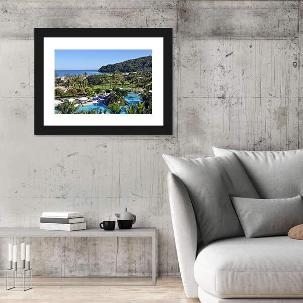 Shangri-la Hotel Resort In Kota Kinabalu Canvas Wall Art-3 Horizontal-Gallery Wrap-25" x 16"-Tiaracle