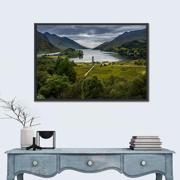 Shores Of Loch Shiel Canvas Wall Art-5 Horizontal-Gallery Wrap-22" x 12"-Tiaracle