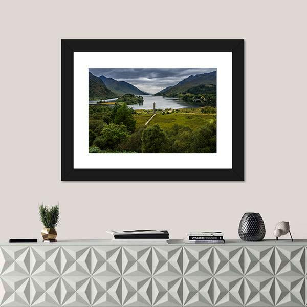 Shores Of Loch Shiel Canvas Wall Art-5 Horizontal-Gallery Wrap-22" x 12"-Tiaracle