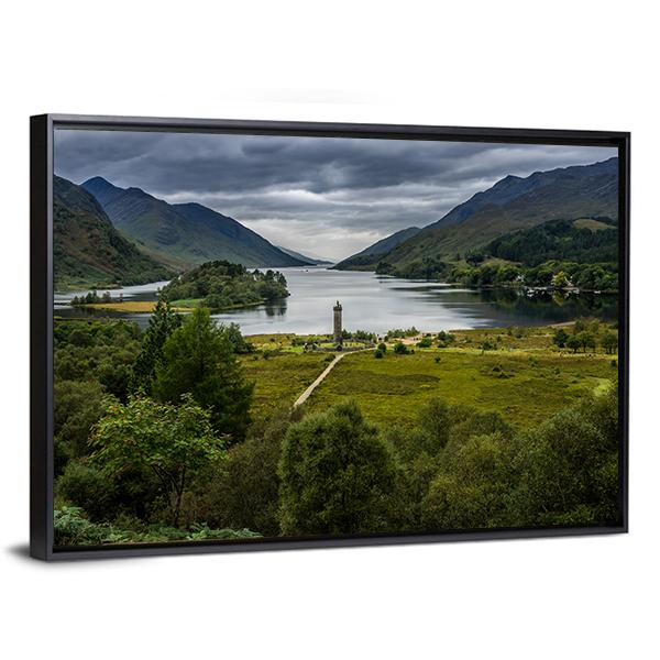 Shores Of Loch Shiel Canvas Wall Art-5 Horizontal-Gallery Wrap-22" x 12"-Tiaracle