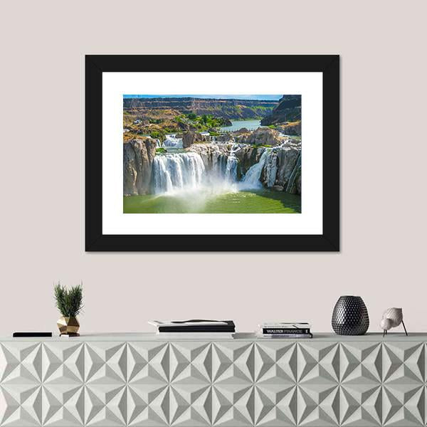 Shoshone Falls Canvas Wall Art-1 Piece-Framed Print-20" x 16"-Tiaracle