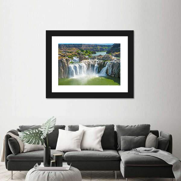 Shoshone Falls Canvas Wall Art-1 Piece-Framed Print-30" x 20"-Tiaracle