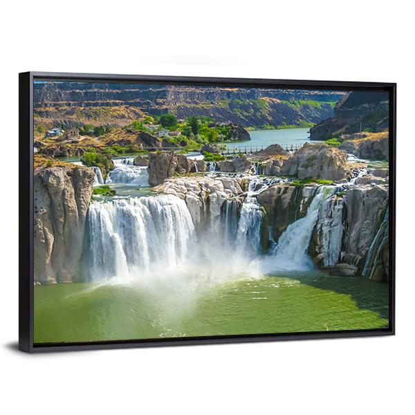 Shoshone Falls Canvas Wall Art-3 Horizontal-Gallery Wrap-25" x 16"-Tiaracle
