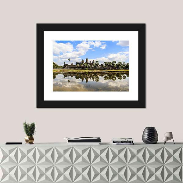 Siem Reap Angkor Wat Canvas Wall Art-1 Piece-Framed Print-20" x 16"-Tiaracle