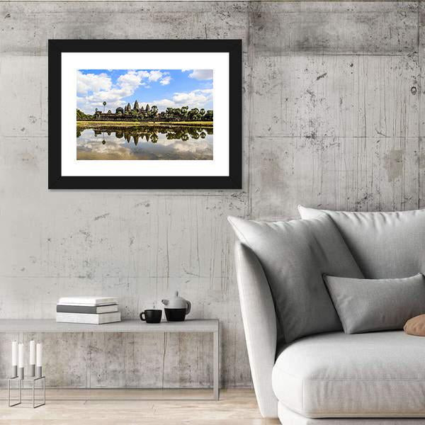 Siem Reap Angkor Wat Canvas Wall Art-3 Horizontal-Gallery Wrap-25" x 16"-Tiaracle