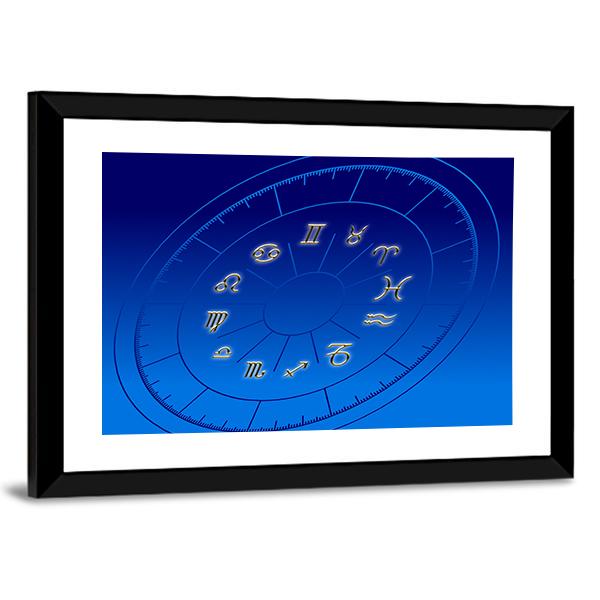 Signs Of Zodiac Fortune Canvas Wall Art-5 Horizontal-Gallery Wrap-22" x 12"-Tiaracle