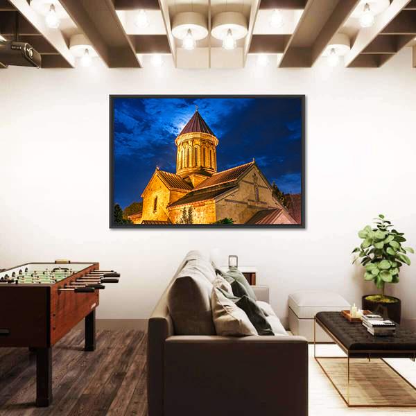Sioni Cathedral In Georgia Canvas Wall Art-3 Horizontal-Gallery Wrap-25" x 16"-Tiaracle