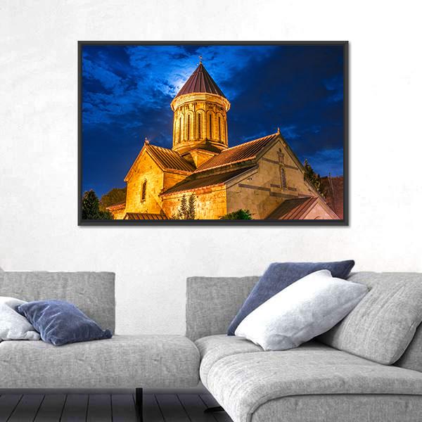 Sioni Cathedral In Georgia Canvas Wall Art-3 Horizontal-Gallery Wrap-25" x 16"-Tiaracle