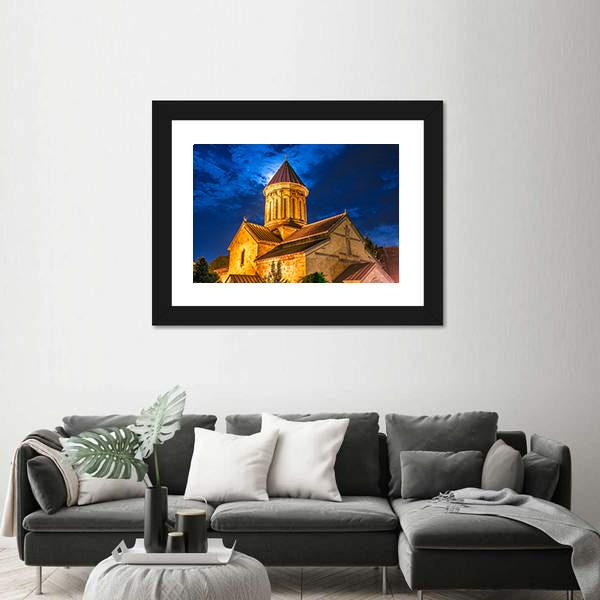 Sioni Cathedral In Georgia Canvas Wall Art-3 Horizontal-Gallery Wrap-25" x 16"-Tiaracle
