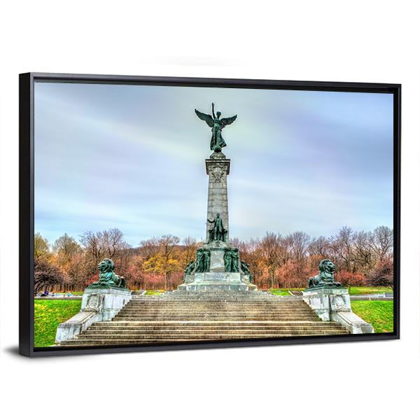 Sir George Etienne Cartier Monument Canvas Wall Art-3 Horizontal-Gallery Wrap-25" x 16"-Tiaracle