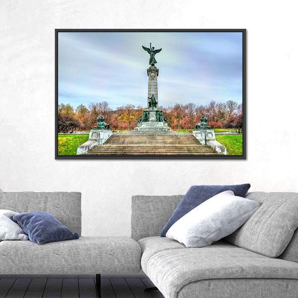 Sir George Etienne Cartier Monument Canvas Wall Art-3 Horizontal-Gallery Wrap-25" x 16"-Tiaracle
