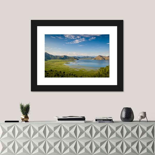 Skadar Lake In Montenegro Canvas Wall Art-1 Piece-Framed Print-20" x 16"-Tiaracle