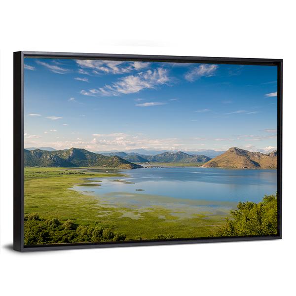 Skadar Lake In Montenegro Canvas Wall Art-3 Horizontal-Gallery Wrap-25" x 16"-Tiaracle