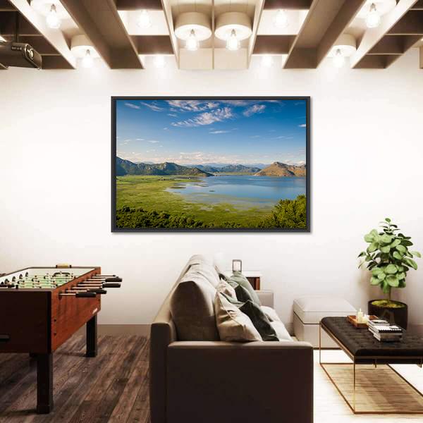 Skadar Lake In Montenegro Canvas Wall Art-3 Horizontal-Gallery Wrap-25" x 16"-Tiaracle