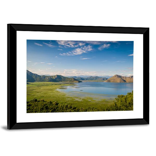 Skadar Lake In Montenegro Canvas Wall Art-3 Horizontal-Gallery Wrap-25" x 16"-Tiaracle