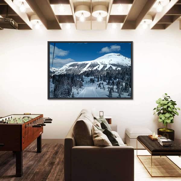 Ski Resort Canada Canvas Wall Art-3 Horizontal-Gallery Wrap-25" x 16"-Tiaracle