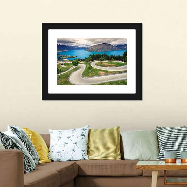 Skyline Luge Queenstown Canvas Wall Art-5 Horizontal-Gallery Wrap-22" x 12"-Tiaracle